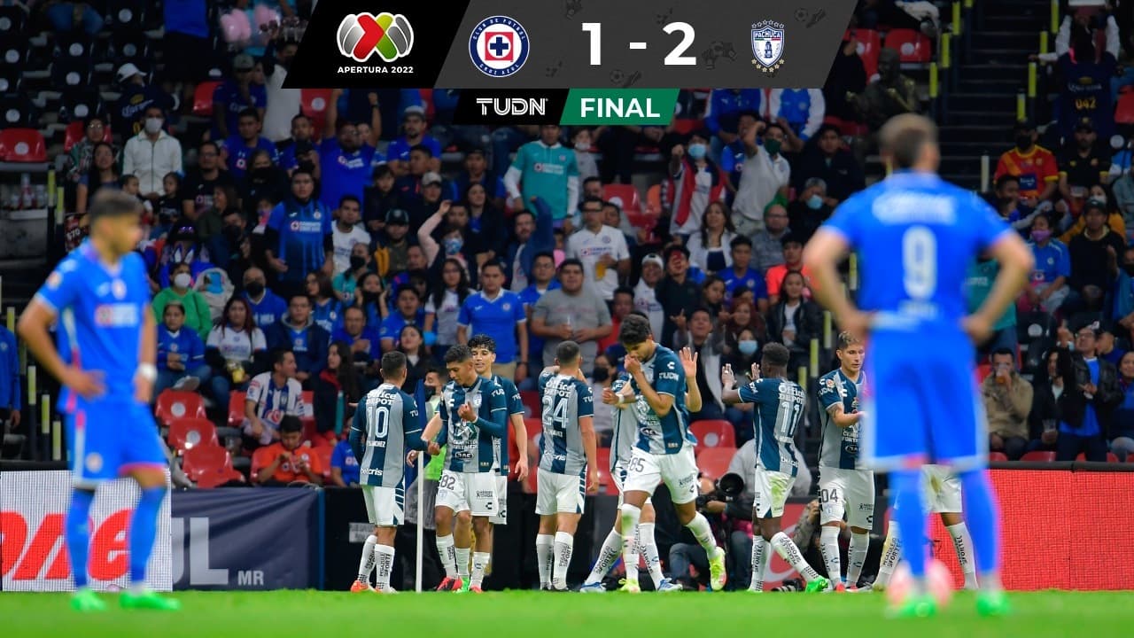 Pachuca derrota a un Cruz Azul perdido y es líder del Apertura 2022