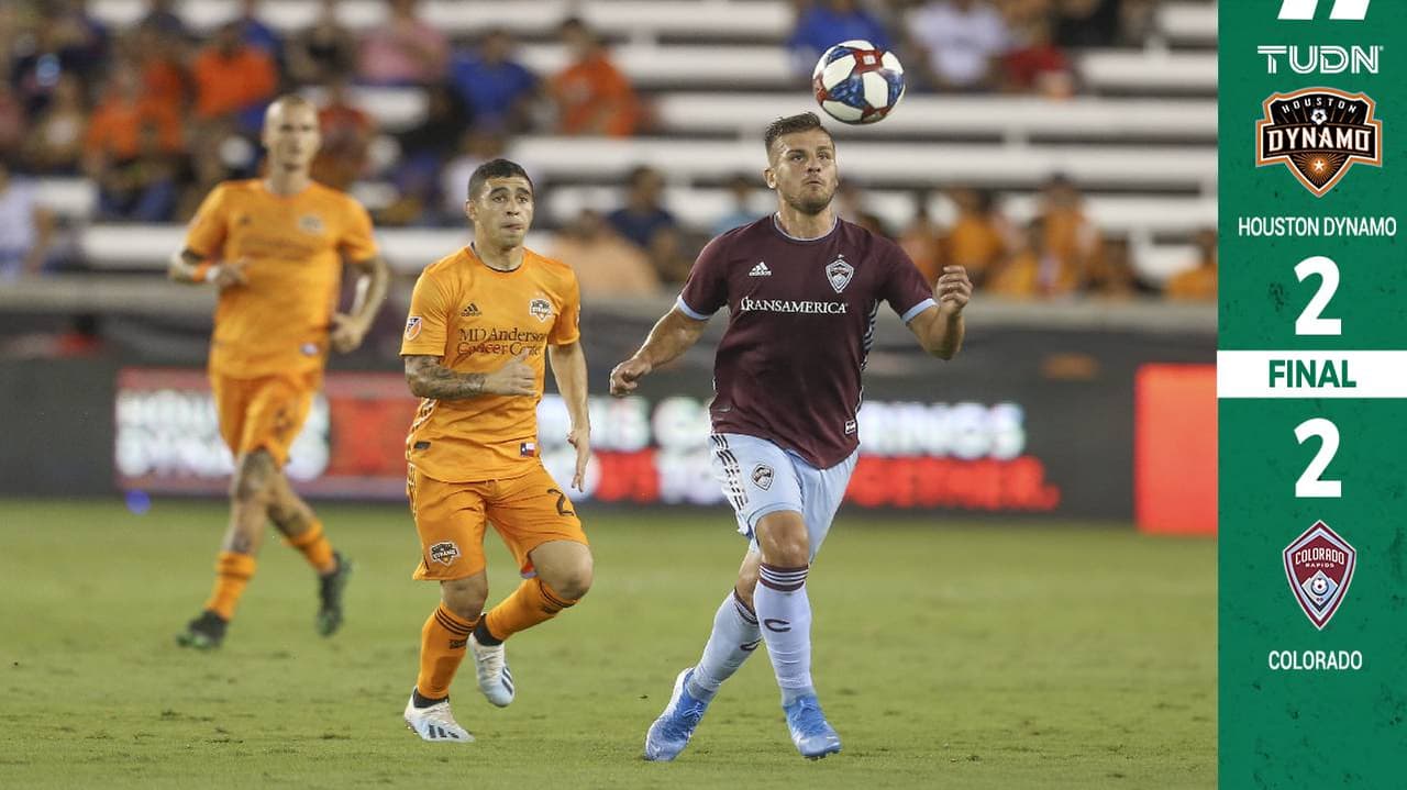 Doblete del colombiano Mauro Manotas salvó a Houston de caer ante el par del chileno Diego Rubio