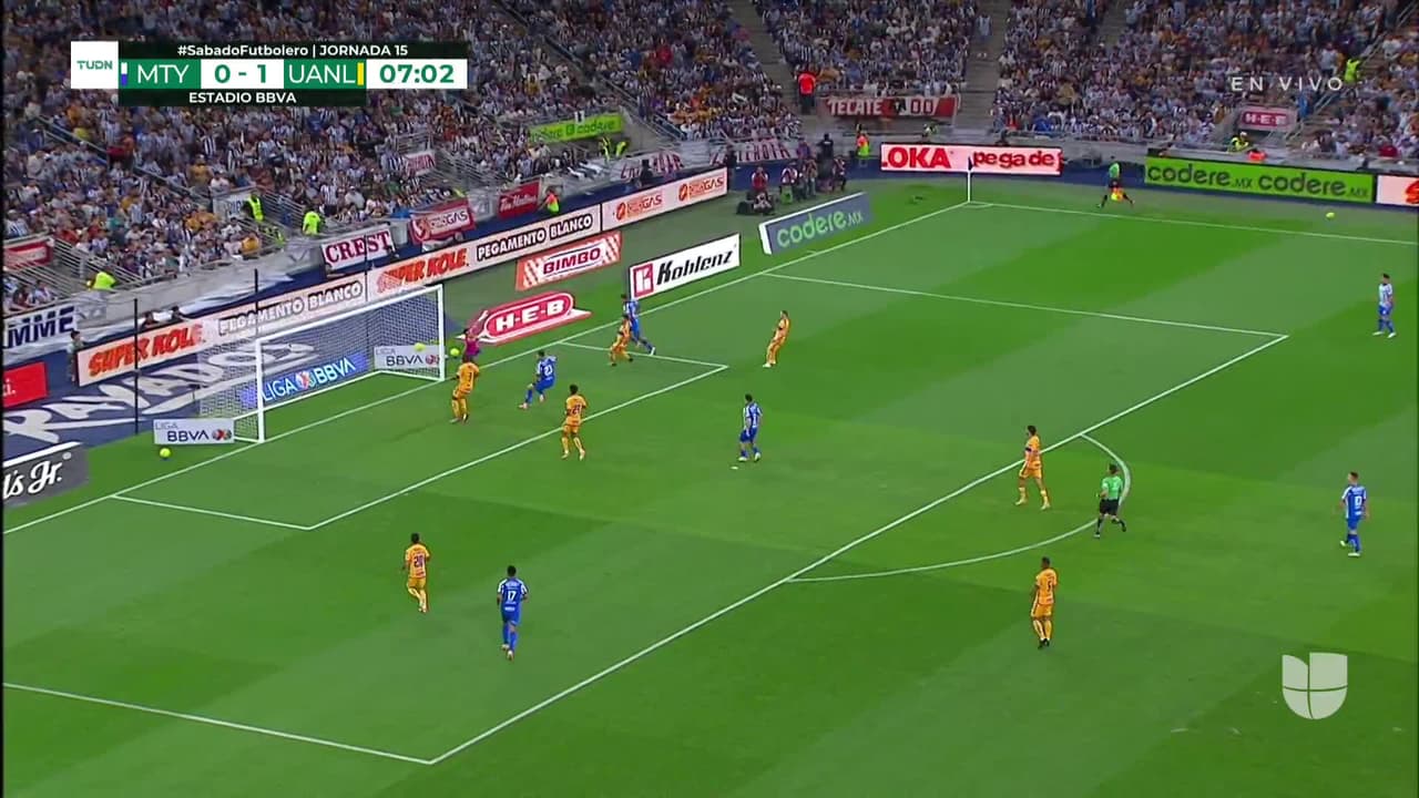 ¡GOOOL! Luis Romo anota para Monterrey.