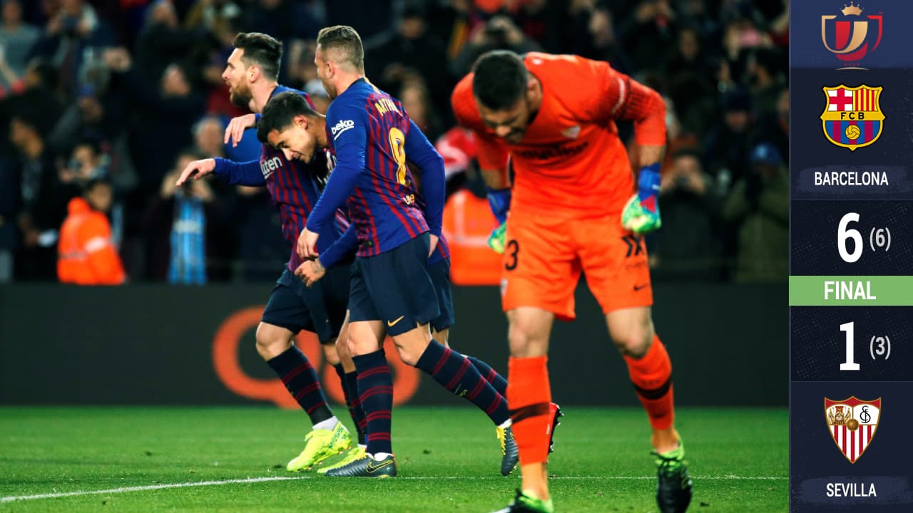 Messi gesta la épica voltereta del Barcelona ante Sevilla y encima 'revive' a Coutinho