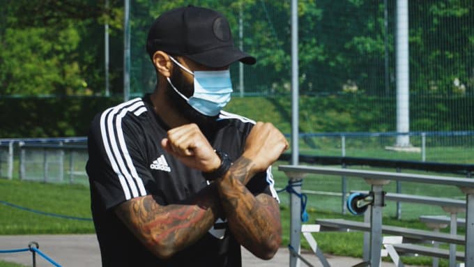 El lunes, Thierry Henry estuvo al mando de las primeras prácticas de Montréal Impact despues del cese de la actividad del 12 de marzo.