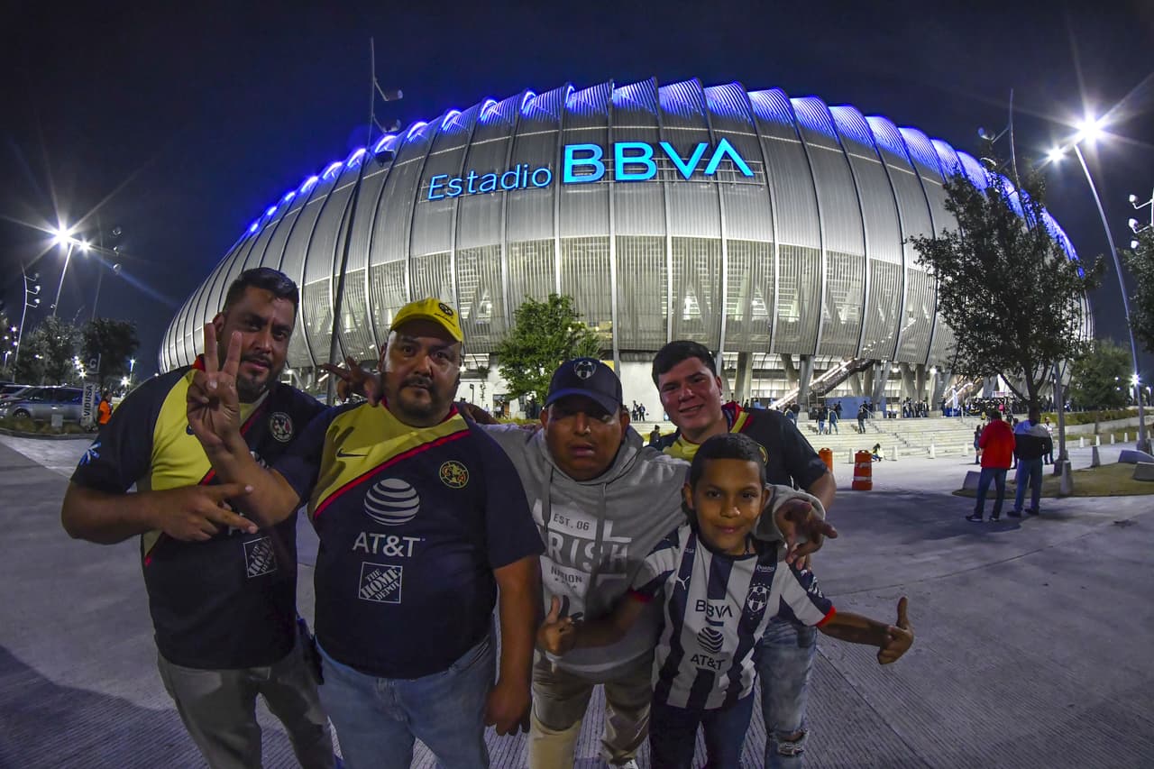 El Estadio BBVA de Monterrey, escenario de la Final de ida del Apertura 2019 entre Rayados y América.