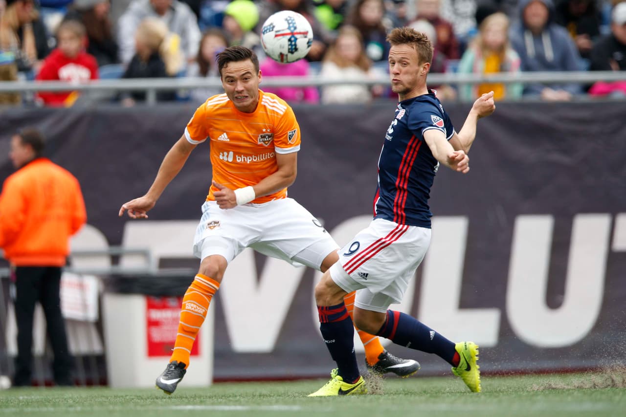 El defensor esloveno Antonio Delamea Mlinar vuelve a estar en el XI de gala de la liga tras la victoria de New England Revolution frente a Houston Dynamo. (Crédito: USA Today Images)