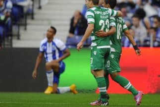 El Sporting de Lisboa celebró en Oporto.