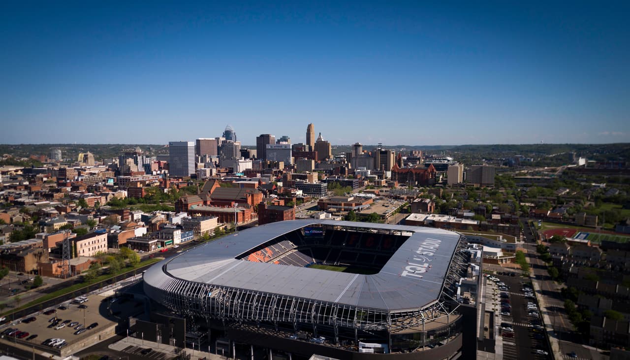 El TQL Stadium de FC Cincinnati fue otro de los escenarios abiertos durante esta temporada.
<br>