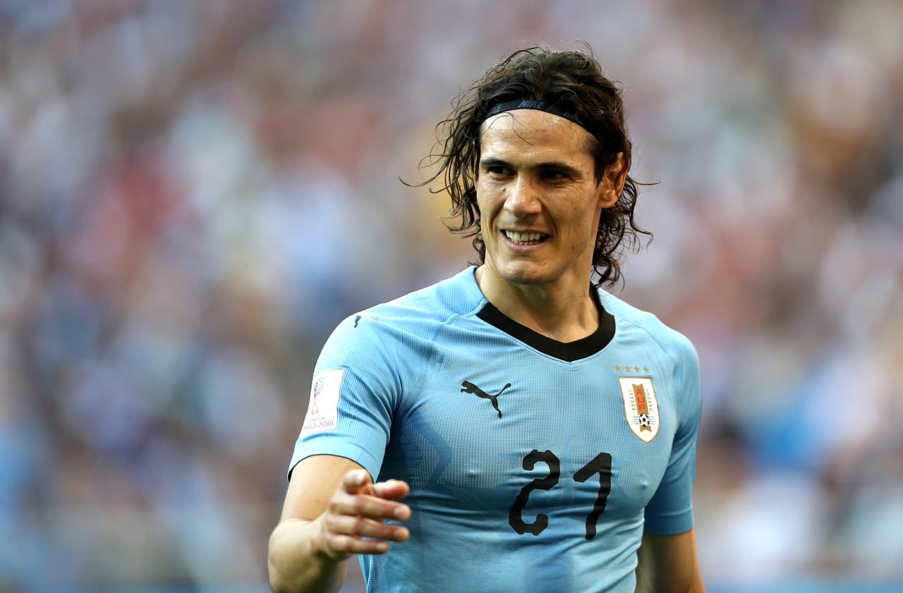 Edinson Cavani: el goleador uruguayo dio todo en Rusia, tan así que, frente a Portugal en octavos de finales, anotó dos goles y se lesionó, por lo que no pudo estar en cuartos contra Francia.
