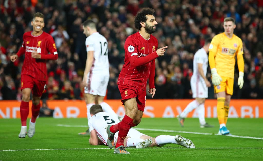 Con goles de Salah y Mané, los Reds ganan 2-0 al Sheffield United y siguen alejándose en la cima de la Premier League.