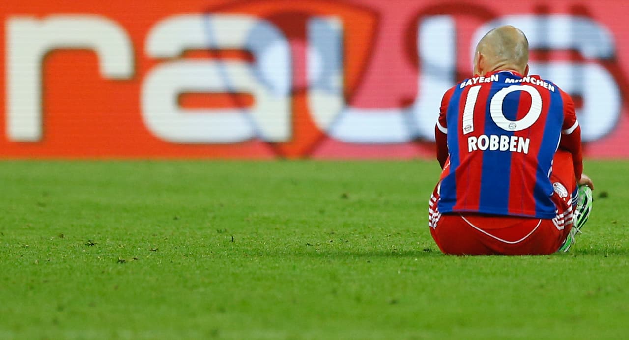 Aunque sigue desplegando su mejor versión cada que puede con el Bayern Múnich, Arjen Robben ha sufrido casi todas las lesiones en su carrera.