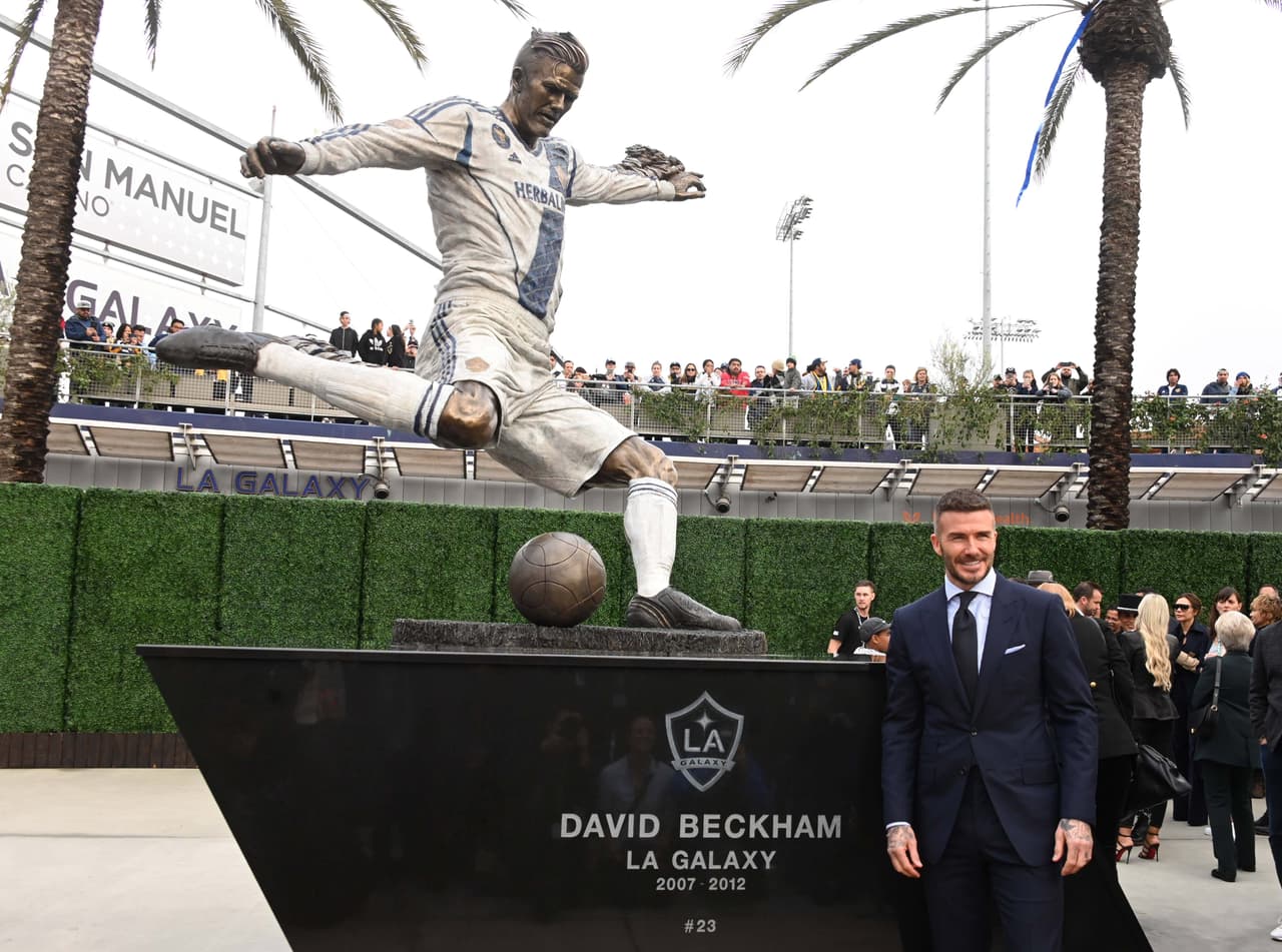 El sábado la acción estuvo en el estadio de LA Galaxy, donde el club cinco veces campeón de la MLS descubrió una estatua en honor a David Beckham.