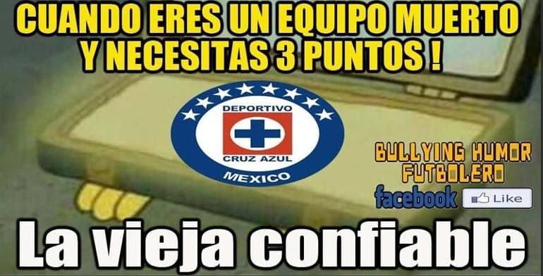 La jornada 12 recién comienza y los memes ya se burlan de Cruz Azul.