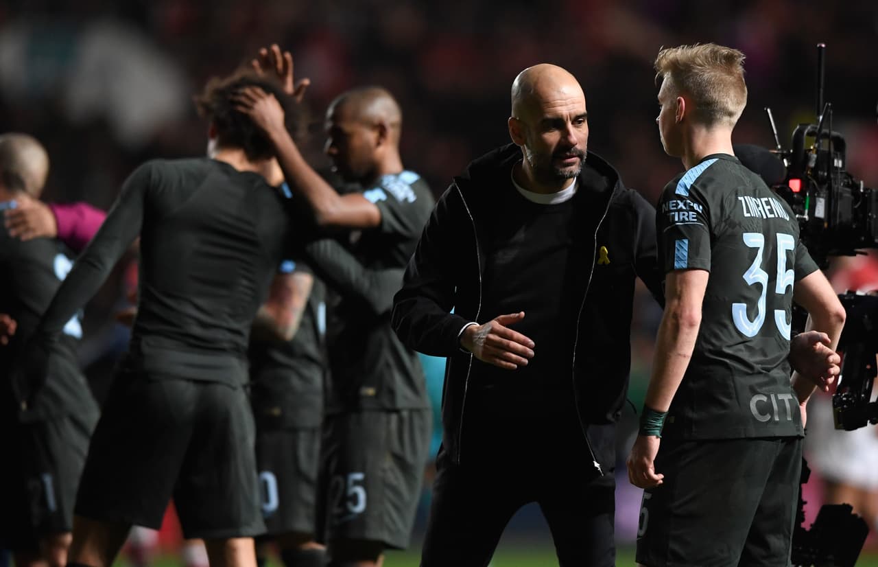 Guardiola no quiso sorpresas y salió de inicio con un 'once' competitivo, con sólo dos cambios con respecto al equipo que derrotó hace tres días al Newcastle United (3-1).