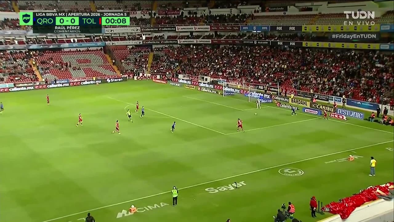 Rueda el balón en la Corregidora, Querétaro recibe al Toluca