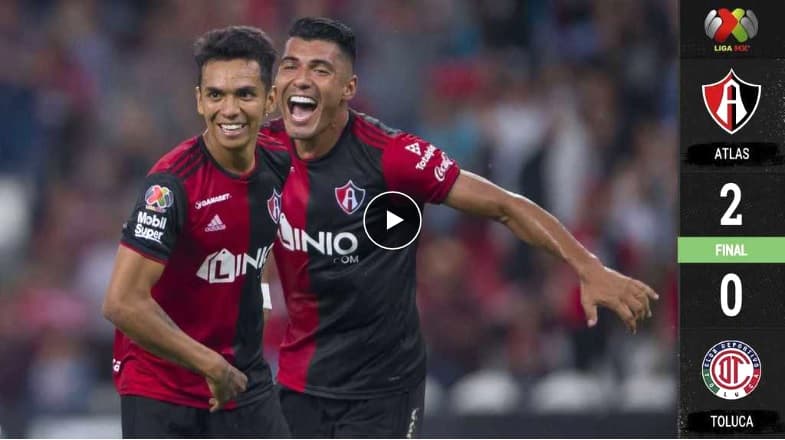 ¡Extra, extra! Atlas venció al Toluca y anotó dos goles