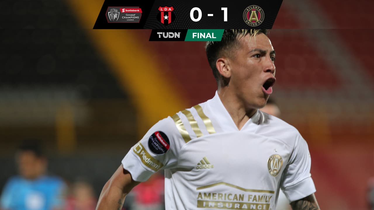 Atlanta United vence con 10 y con portero suplente al Alajuelense