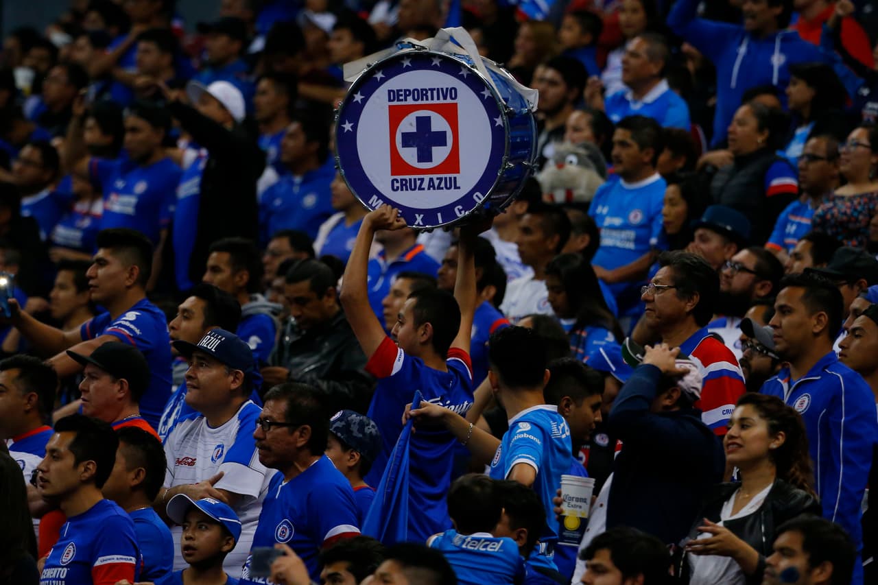 Ciudad de México, 1 de diciembre de 2018. , durante el partido de vuelta de los Cuartos de Final torneo Apertura 2018 de la Liga Bancomer MX, entre la Máquina Celeste del Cruz Azul y los Gallos Blancos de Querétaro, celebrado en el estadio Azteca. Foto: Imago7/Alejandra Suárez