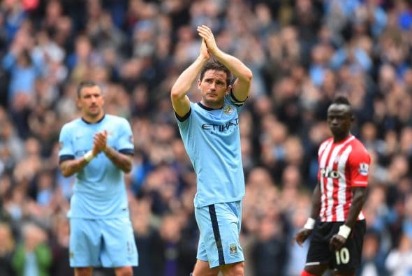 Frank Lampard abrió el marcador en la primera parte, el partido sirvió como reconocimiento al volante inglés que aún no decide si volverá con el City.