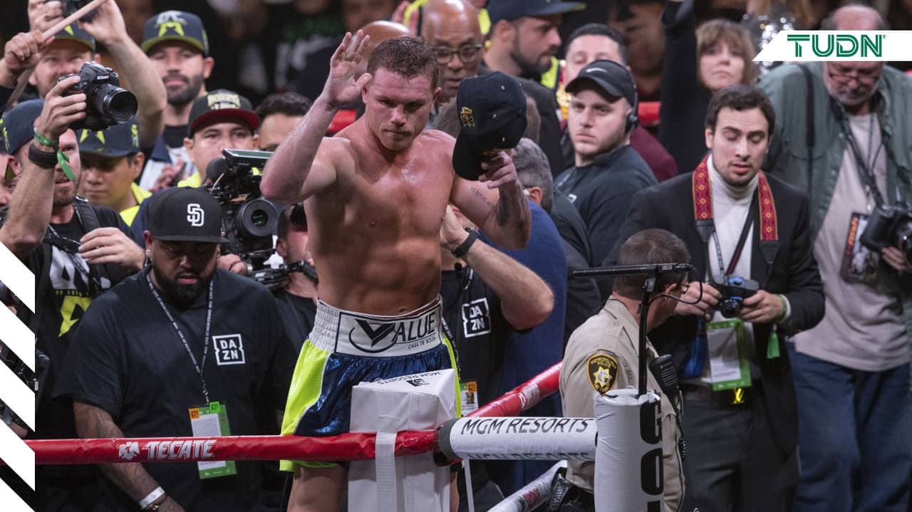 Saúl Álvarez vapor su cuarto título en distinta categoría en el MGM de Las Vegas.