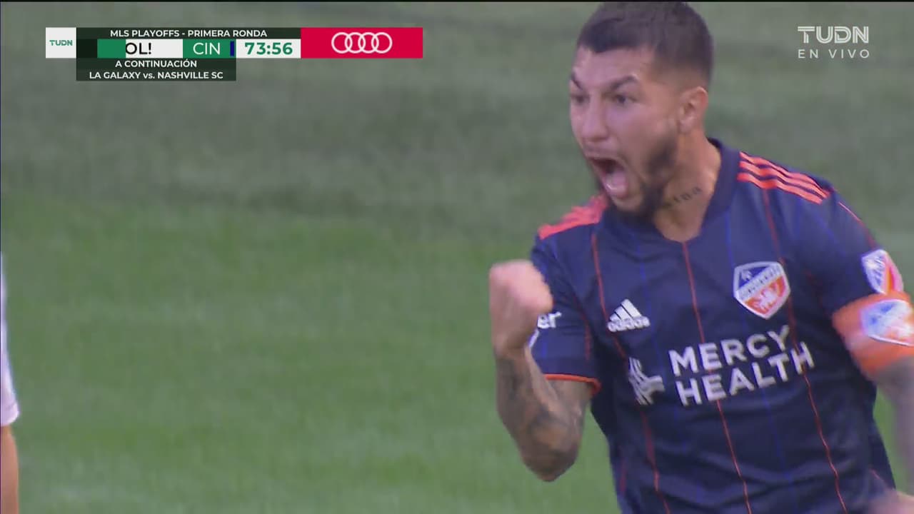 ¡Acosta no perdona! Luciano pone el 1-1 para Cincinnati de penalti