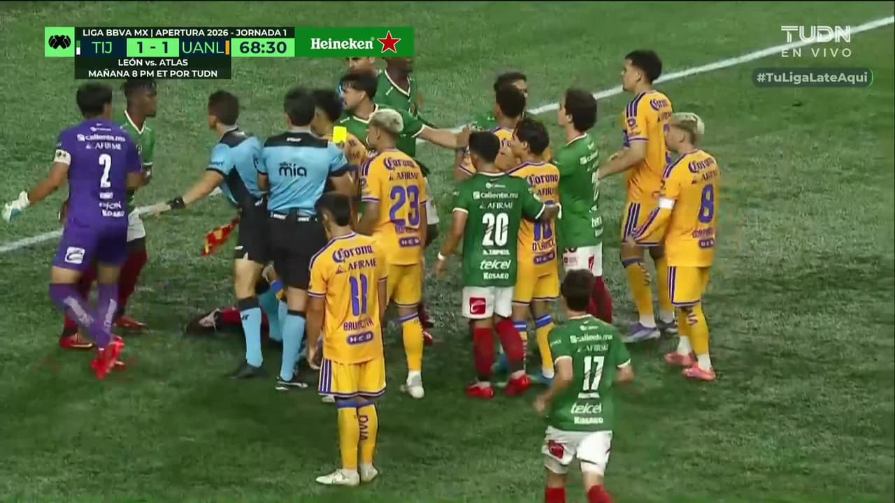 ¡Fernando Gorriarán provoca una broncota en el Tijuana vs. Tigres y esto pasa!