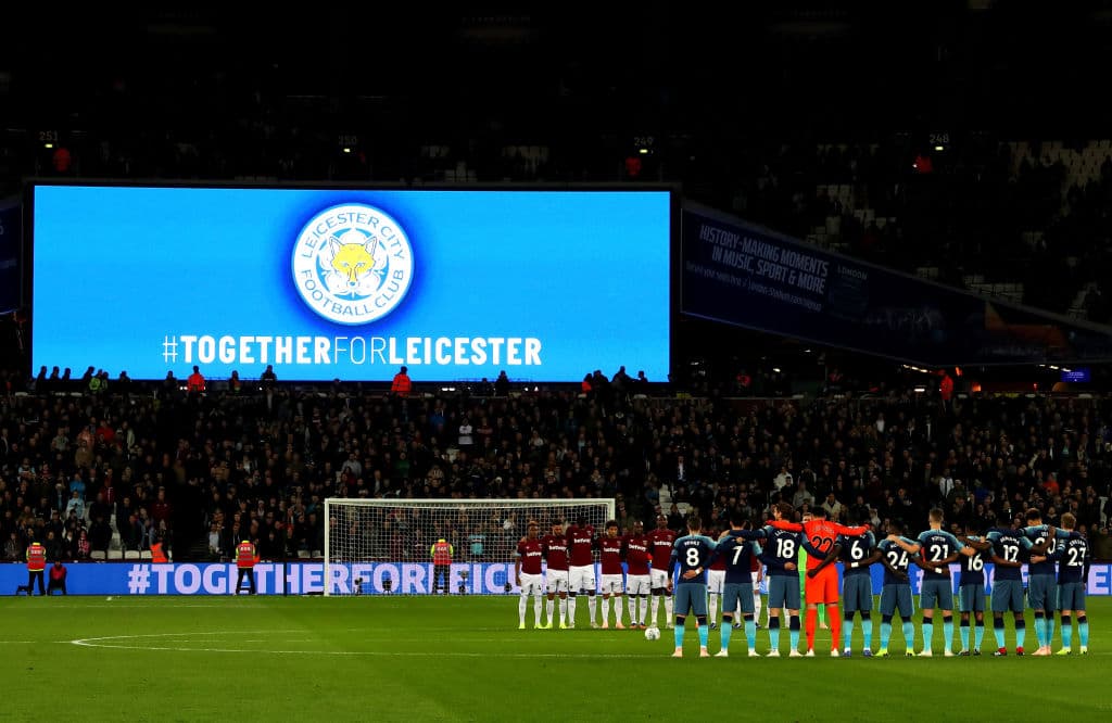 La jornada fue una oportunidad para mostrar su apoyo al Leicester City luego del fallecimiento de su dueño en un accidente.