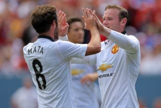 Rooney fue autor de dos de los goles del Manchester United.
