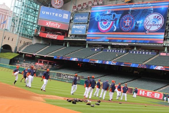Opening day Astros