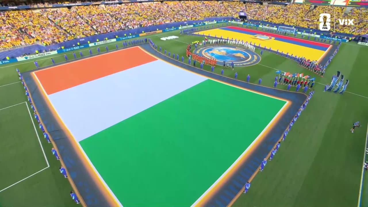 ¡Emoción al límite! Se entonan los himnos de Costa de Marfil y Ecuador
