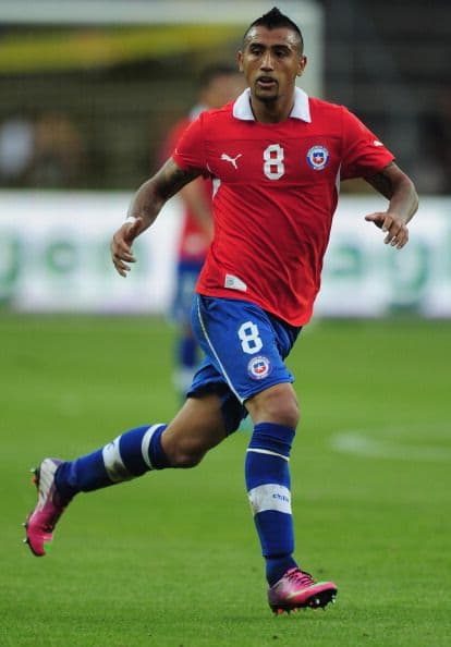 Arturo Vidal.- Uno de los mejores centrocampistas del mundo, con un talento fuera de lo común, Vidal es el motor de la Juventus de Turín y de la selección chilena.