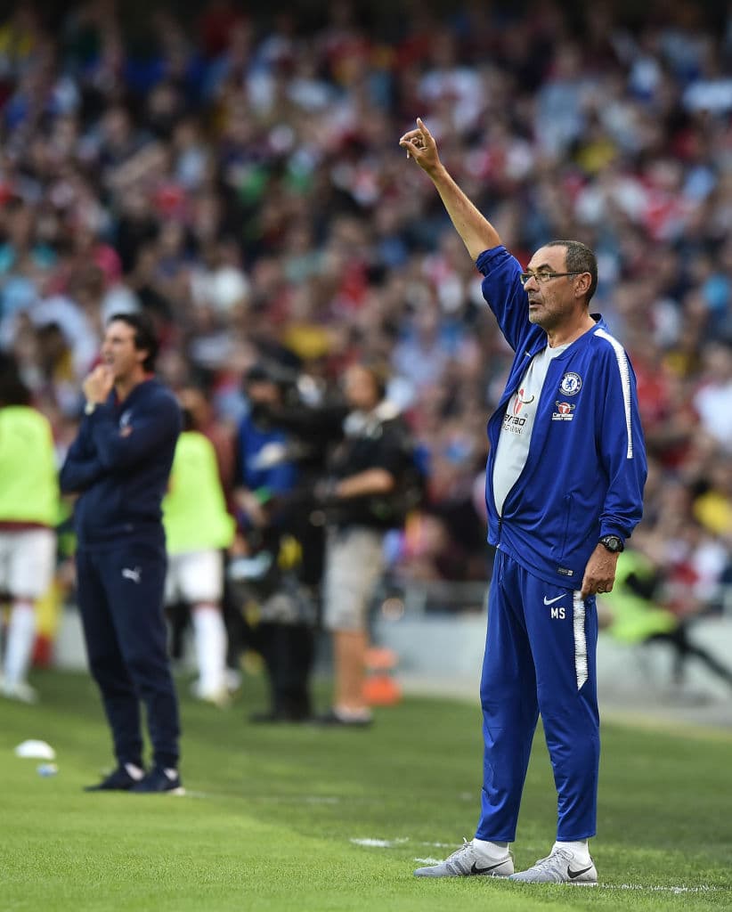 Este fue el primer choque entre ambos equipos de Londres para ambos técnicos, que debutan en los banquillos tanto de Arsenal como de Chelsea.