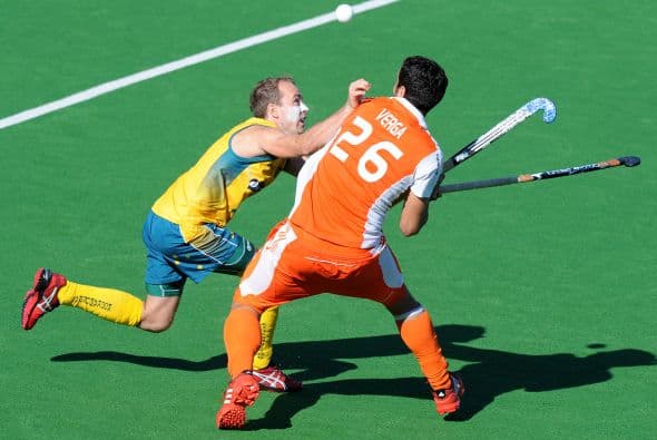 En Londres 2012 nos llevamos la sorpresa con Valentín Verga, jugador holandés quien jugó hockey sobre pasto con Holanda.