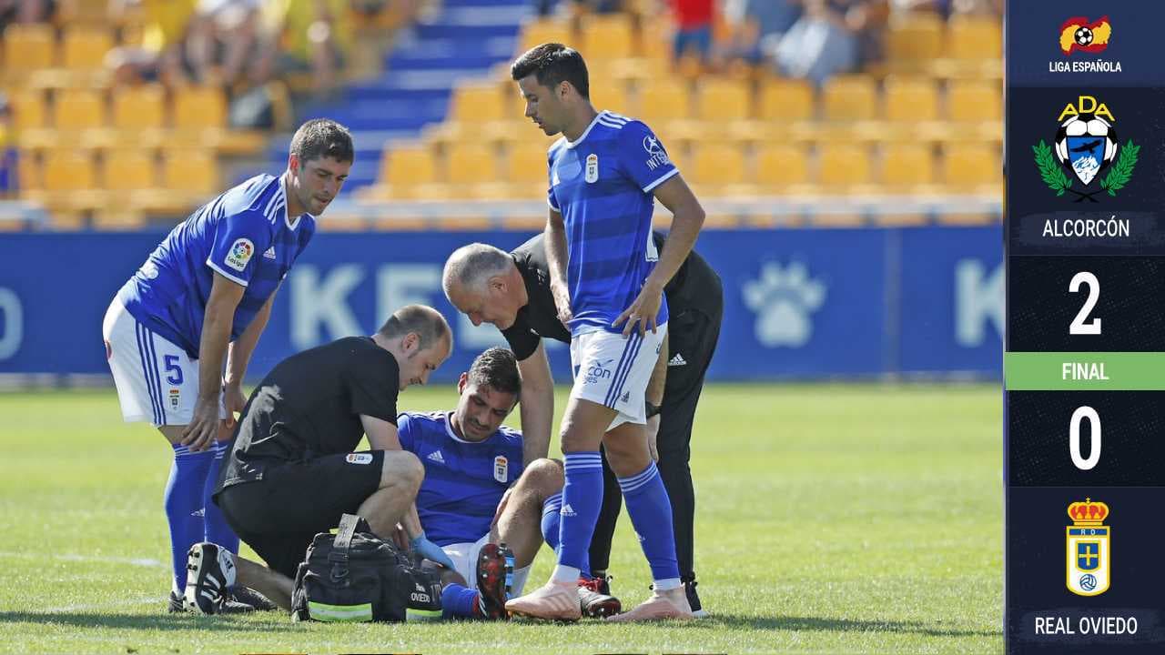 Debut amargo para Oswaldo Alanís con titularidad y lesión en derrota del Real Oviedo