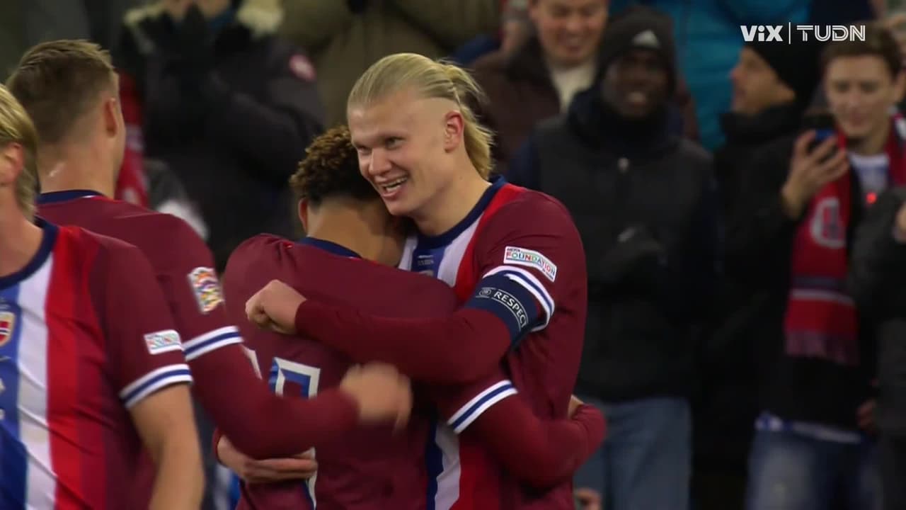 ¡Qué facil lo hace ver! Doblete de Haaland en remate de cabeza cruzado