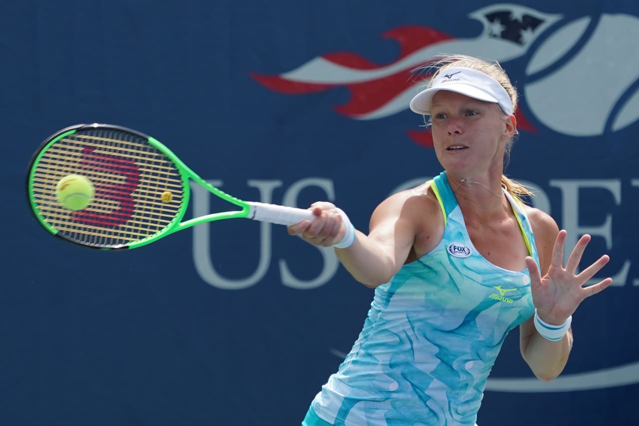 Bertens no pudo detener la potencia de Sakkari.