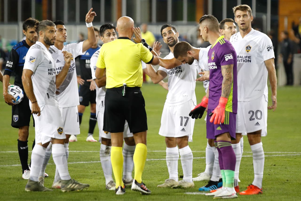 LA Galaxy, durante la derrota del fin de semana frente a San Jose Earthquakes.