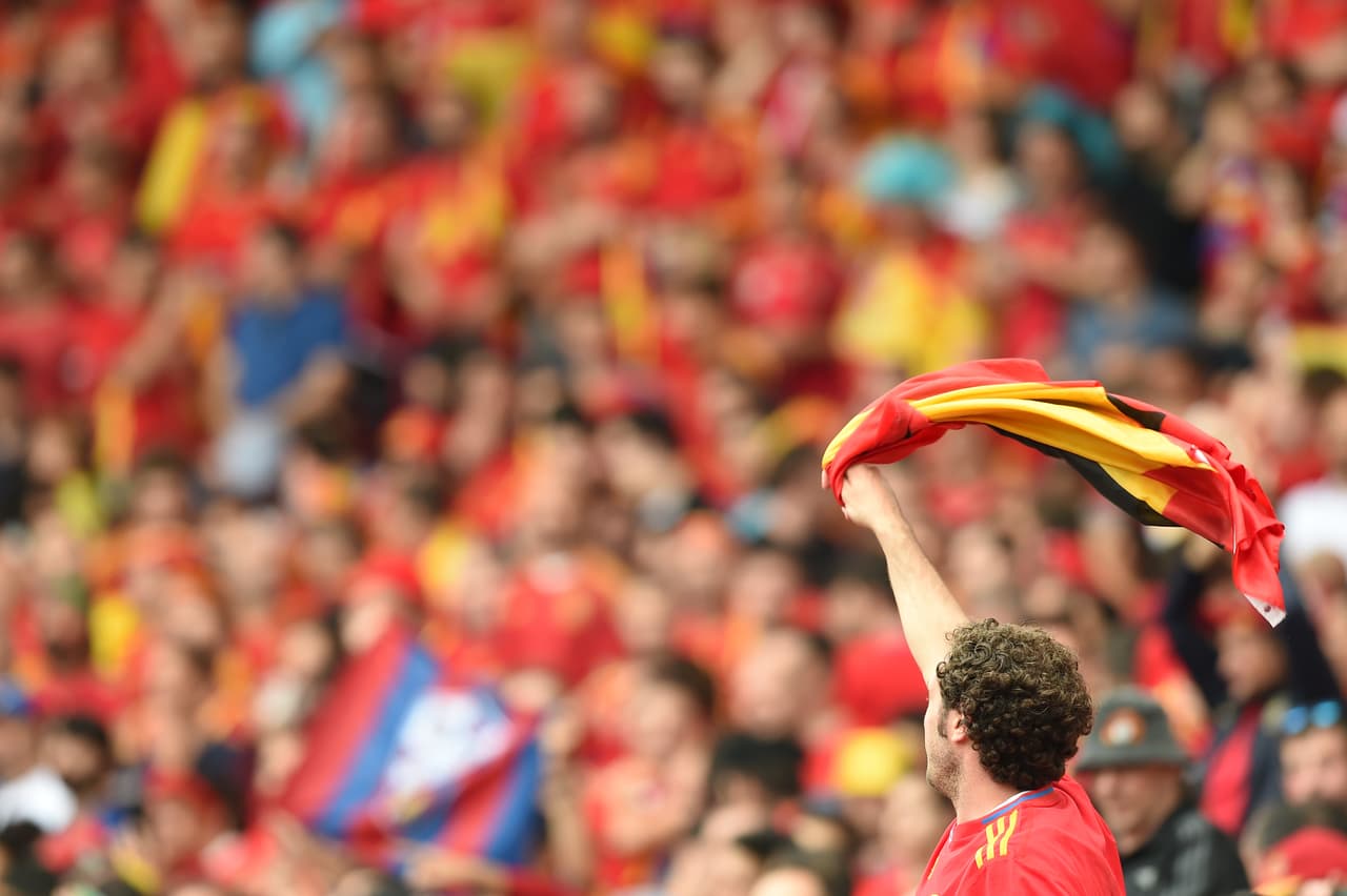 Todos alentaban a sus connacionales para apoyar a su selección.