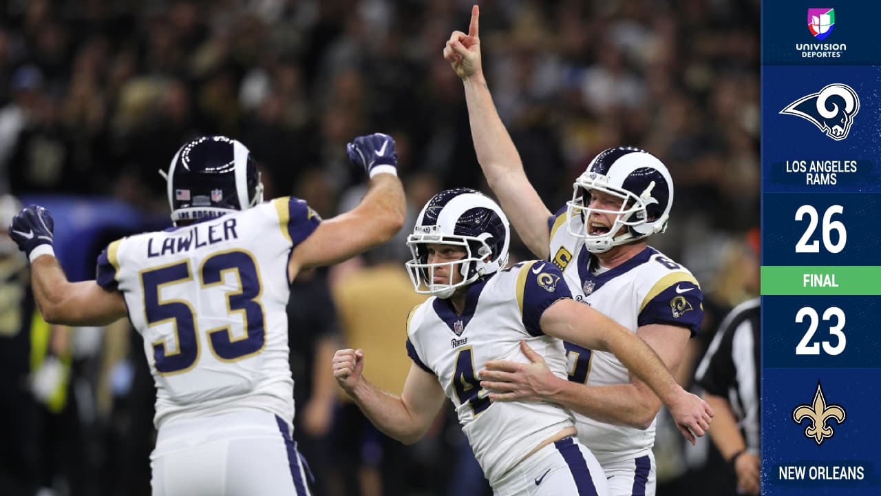 ¡Patada angelical! Rams derrotan en tiempo extra a Saints y avanzan al Super Bowl LIII 