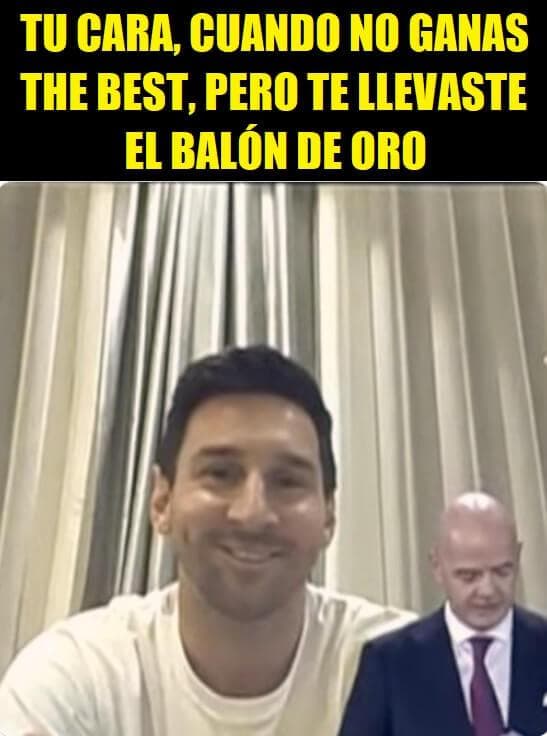 Tras la entrega de los premios de la FIFA, los memes se abalanzaron sobre Lionel Messi y Cristiano Ronaldo, luego de que las dos leyendas se vieran superadas por el goleador polaco, Robert Lewandoswki.