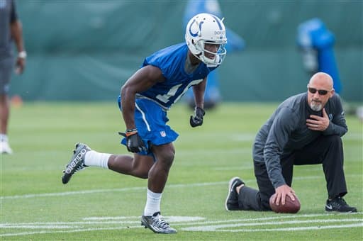 Mira las mejores tomas del WR novato de los Indianapolis Colts, Phillip Dorsett, durante su sesión de fotos y durante el campo de entrenamiento (AP-NFL).