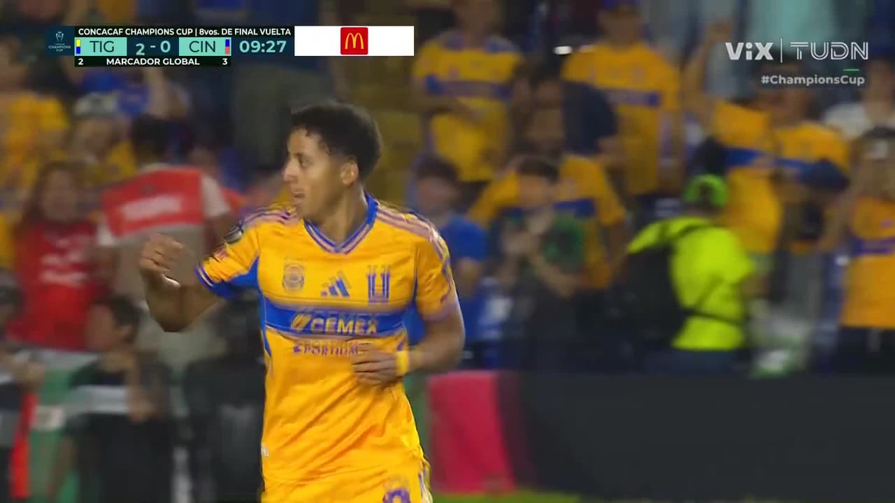 ¡El Volcán arde! Oziel Herrera acerca a Tigres y la remontada está viva