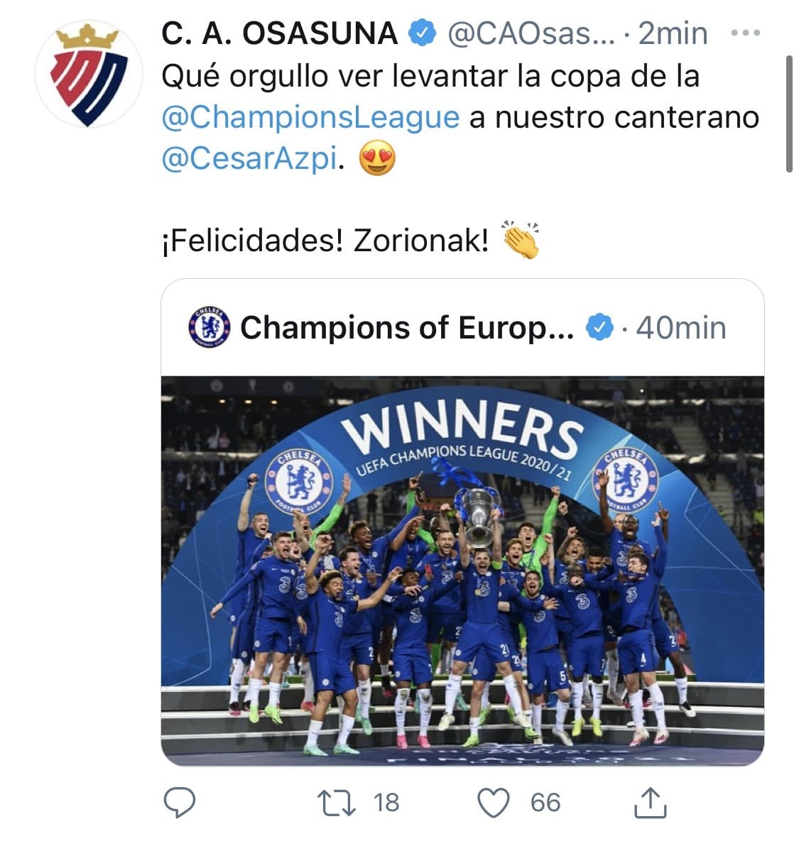Federaciones, jugadores y clubes alrededror del mundo no se tardaron en felicitar al nuevo campeón de Europa.
