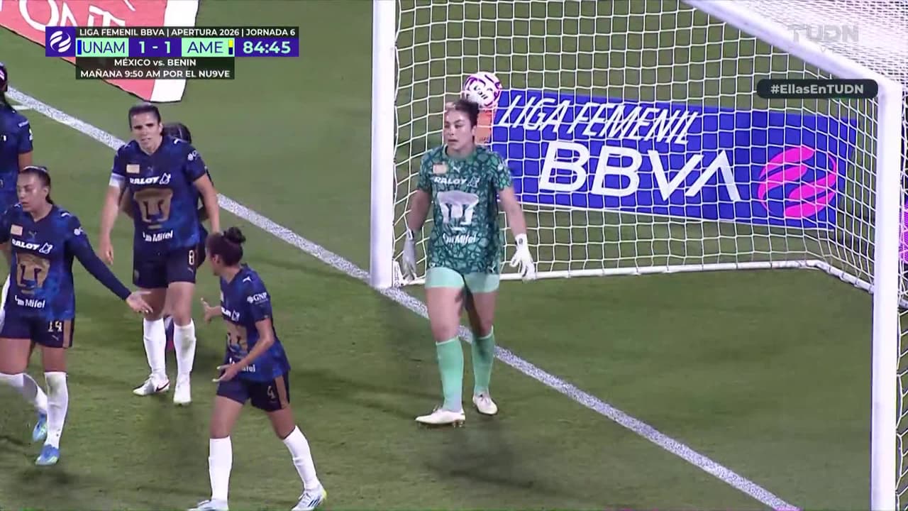 ¡Pumas se salva en la línea! Alejandra Guerrero evita el segundo