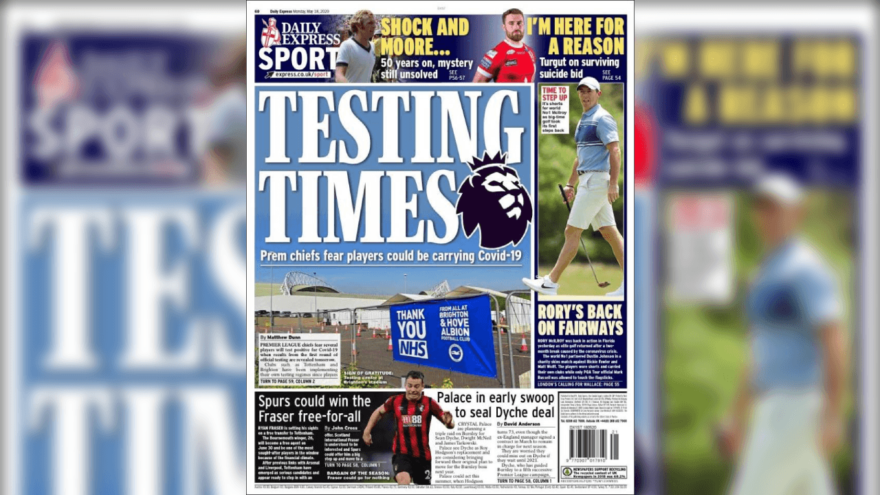 El mundo deportivo extraña la actividaad y las portadas de los diarios más imporotantes en el mundo ven una luz al final del túnel.