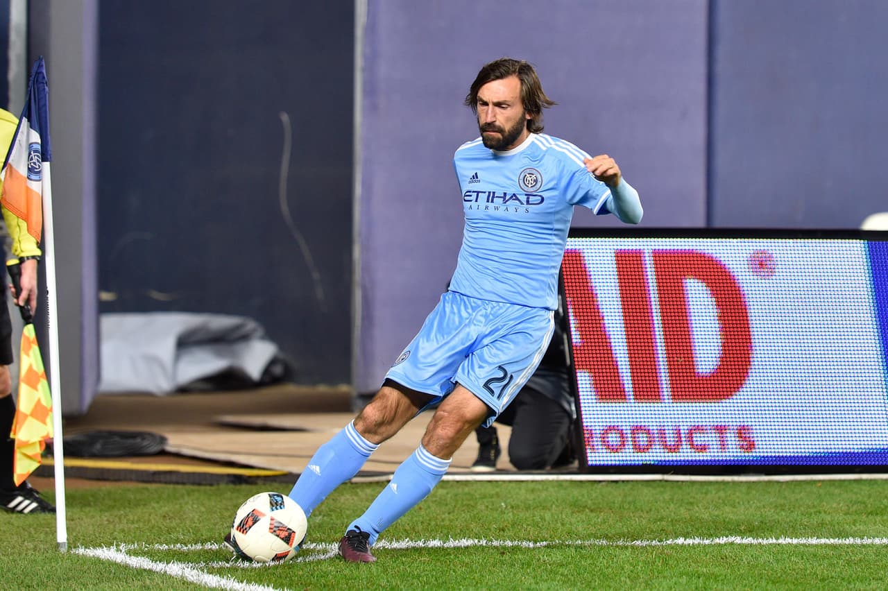 El juego técnico y cerebral de Pirlo le han permitido continuar su carrera exitosamente en la MLS.