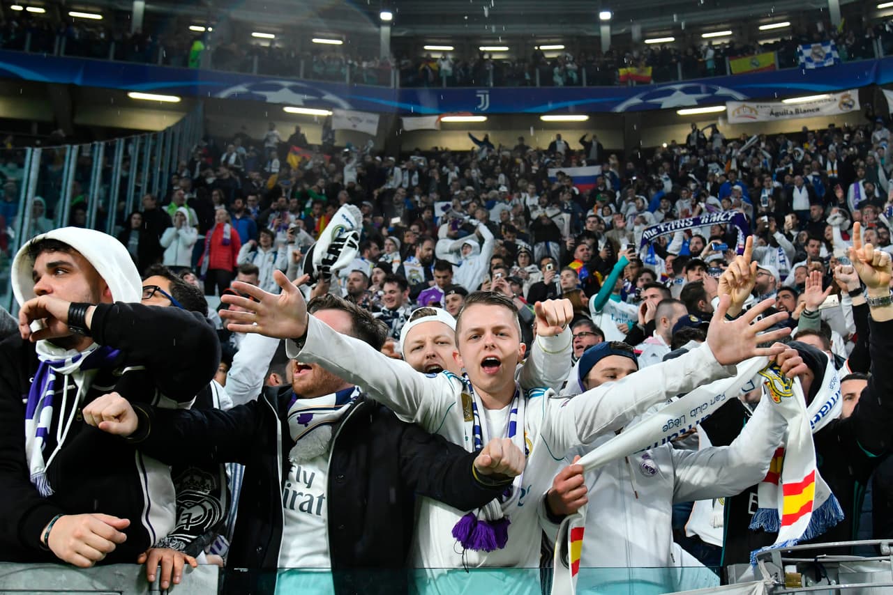 La afición local, sin duda, fue la más ruidosa en toda la previa del partido entre la Juventus y Real Madrid por los cuartos de final de la Champions League. Un marco impresionante para un partido de tal calibre entre dos de los mejores equipos del mundo, además últimos finalistas del torneo.