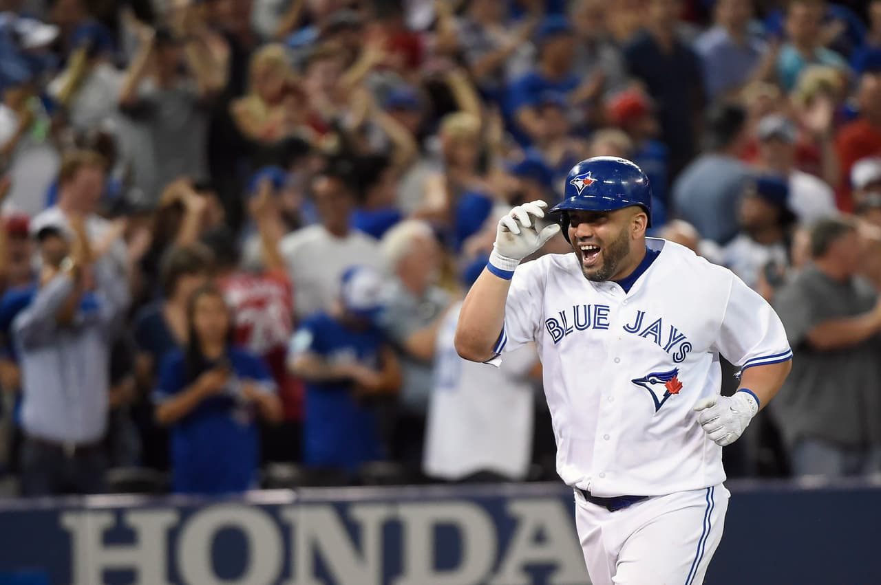 El cubano Kendrys Morales, jugador de los Toronto Blue Jays.