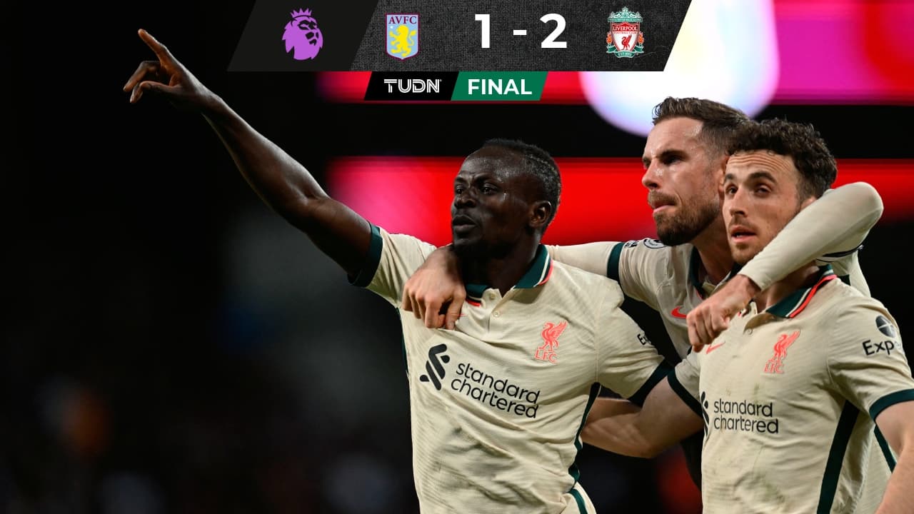 Liverpool mete presión al Man City tras ganar al Aston Villa
