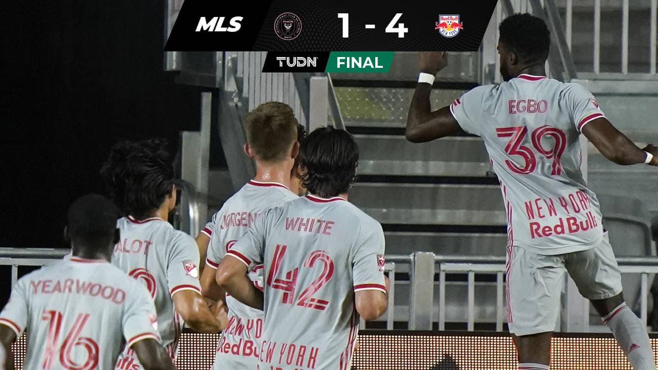 New York RB goleó al Inter Miami con Rodolfo Pizarro de relevo