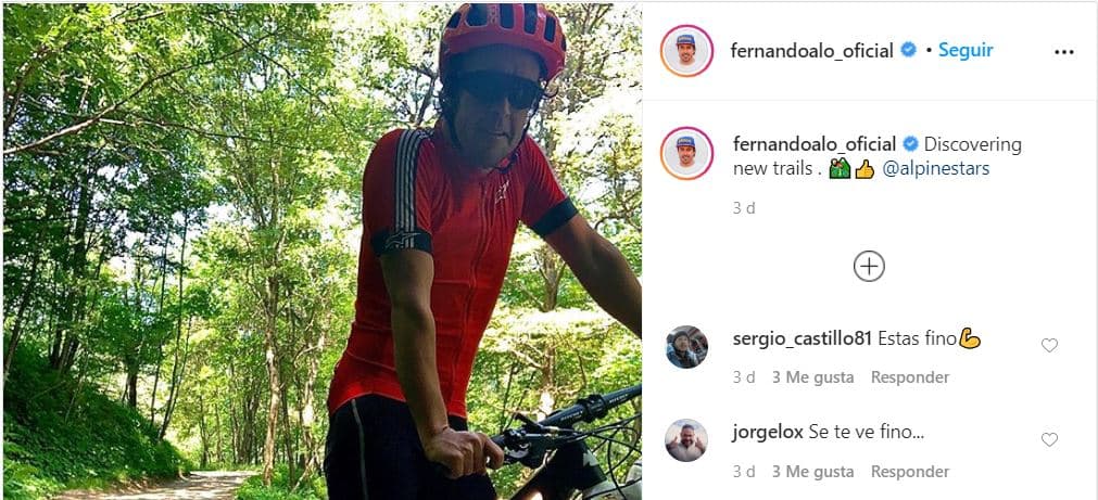 La sorprendente figura de Fernando Alonso en la cuarentena