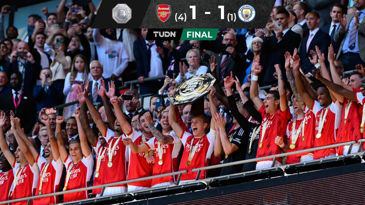 Arsenal gana la Community Shield al Manchester City en penales