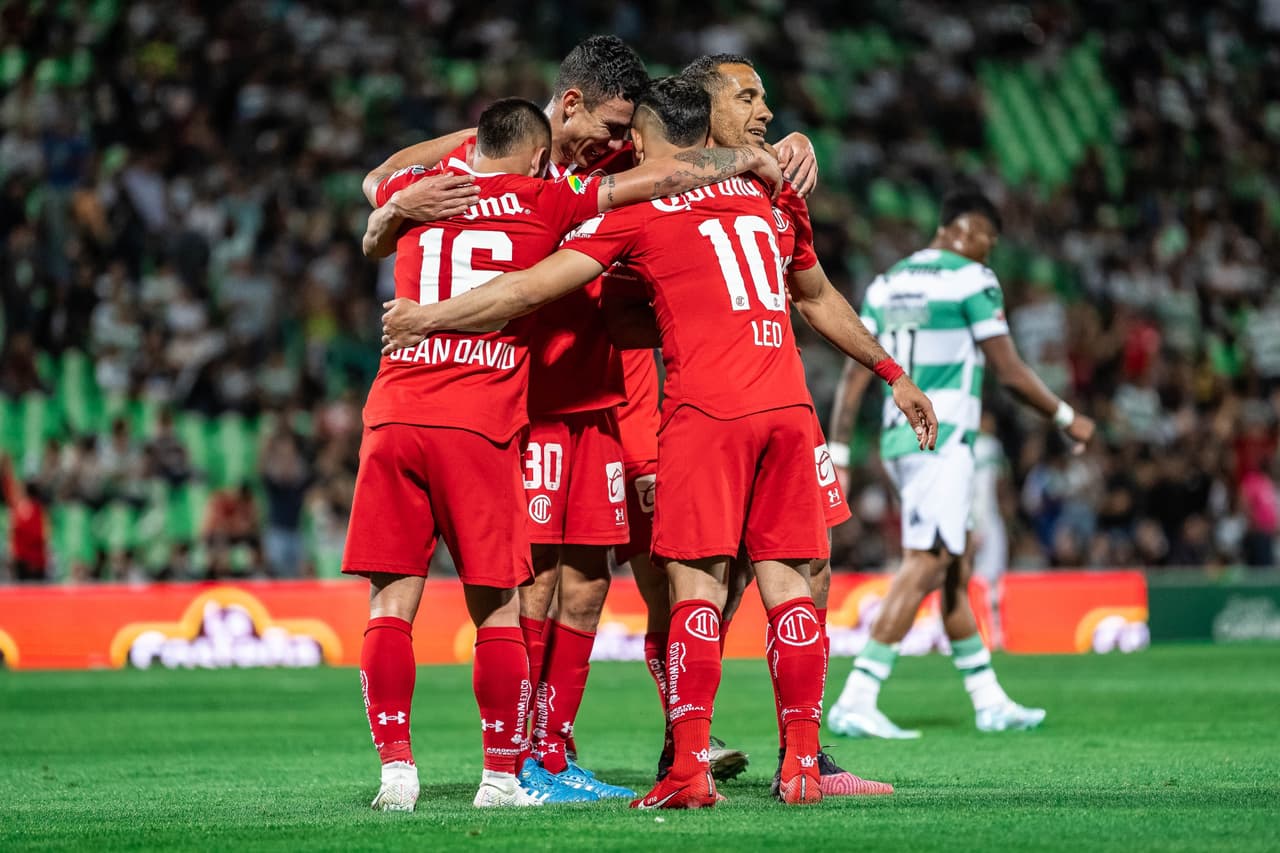 Toluca goleó 0-5 a Santos en el TSM en partido pendiente de la Jornada 7 del Clausura 2023.